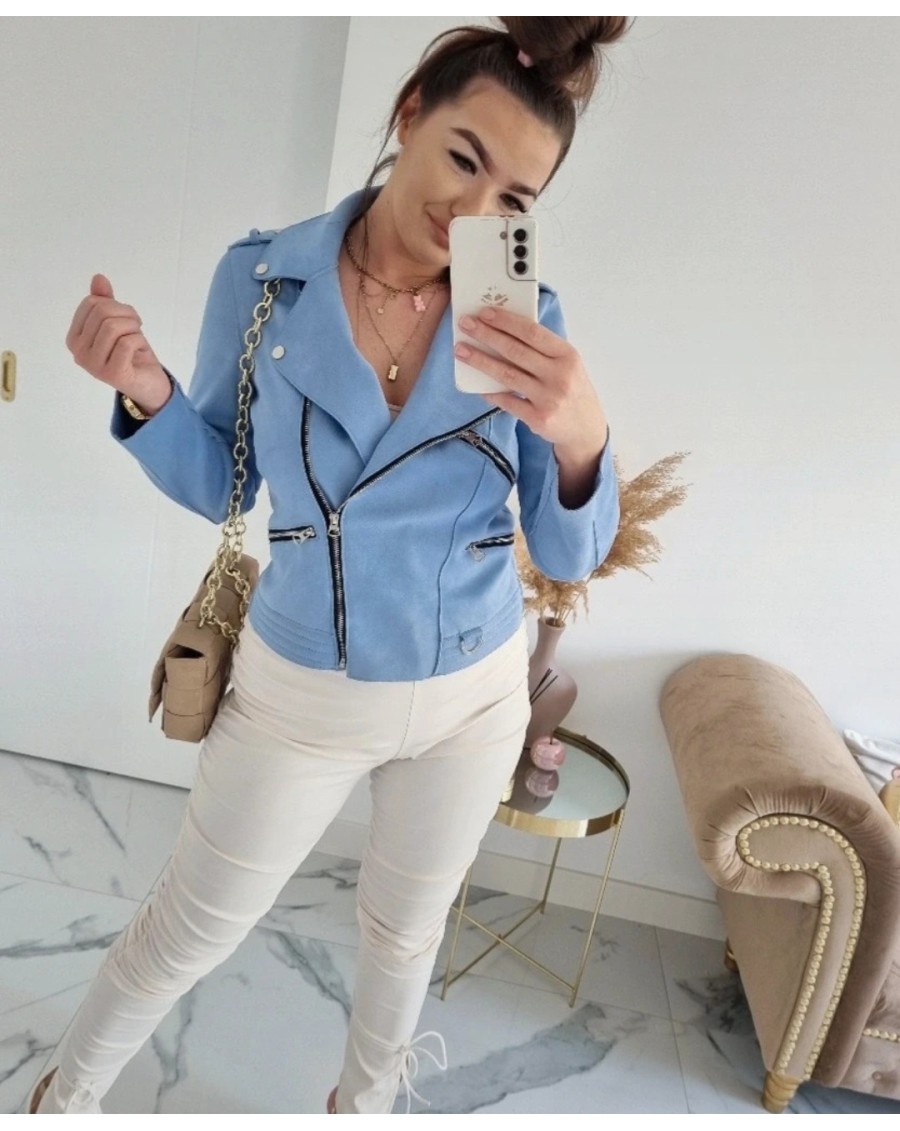 Niebieska ramoneska reserved L